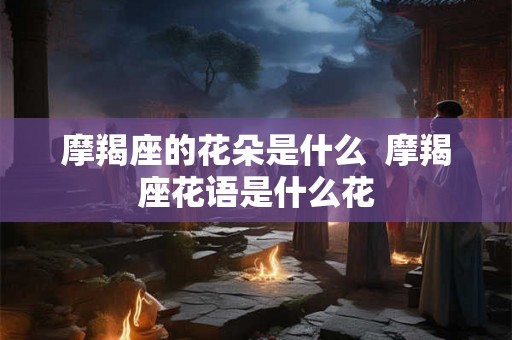 摩羯座的花朵是什么 摩羯座花语是什么花 摩羯座的花朵是什么 摩羯座花语是什么花