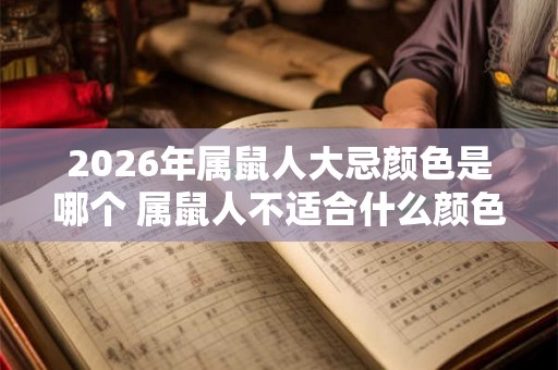 2026年属鼠人大忌颜色是哪个 属鼠人不适合什么颜色 2026年属鼠人大忌颜色是哪个 属鼠人不适合什么颜色