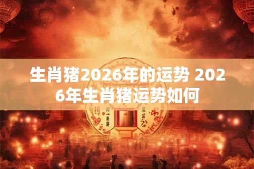 生肖猪2026年的运势 2026年生肖猪运势如何 生肖猪2026年的运势 2026年生肖猪运势如何
