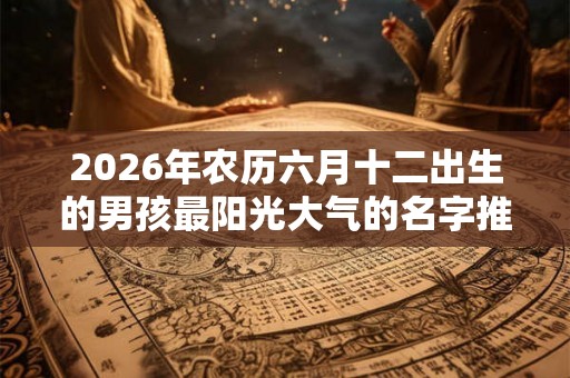 2026年农历六月十二出生的男孩最阳光大气的名字推荐