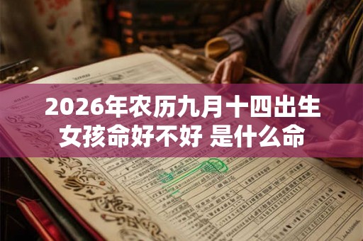 2026年农历九月十四出生女孩命好不好 是什么命
