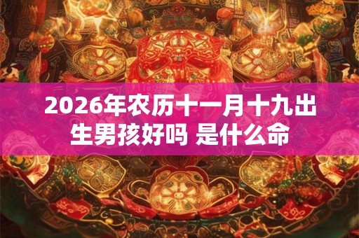2026年农历十一月十九出生男孩好吗 是什么命 2026年农历十一月十九出生男孩好吗 是什么命