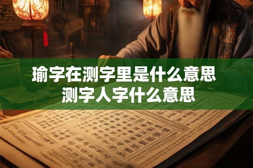 瑜字在测字里是什么意思  测字人字什么意思