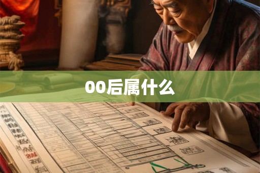 00后属什么