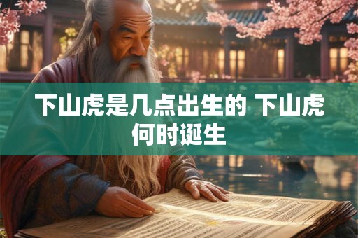 下山虎是几点出生的 下山虎何时诞生