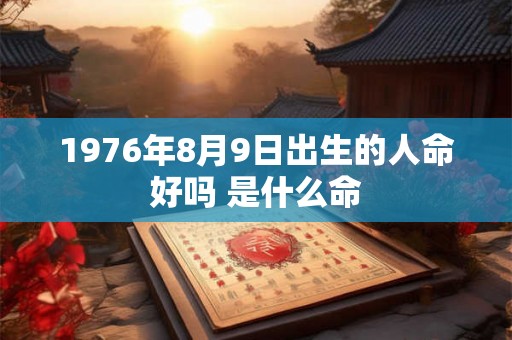 1976年8月9日出生的人命好吗 是什么命