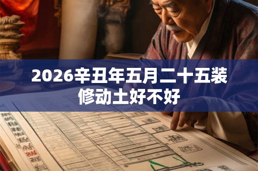 2026辛丑年五月二十五装修动土好不好