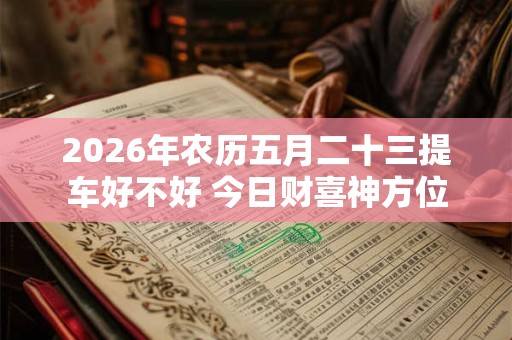 2026年农历五月二十三提车好不好 今日财喜神方位