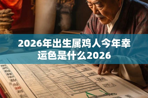 2026年出生属鸡人今年幸运色是什么2026 2026年出生属鸡人今年幸运色是什么2026