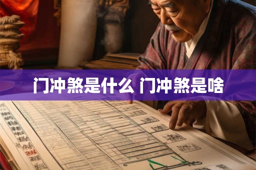 门冲煞是什么 门冲煞是啥