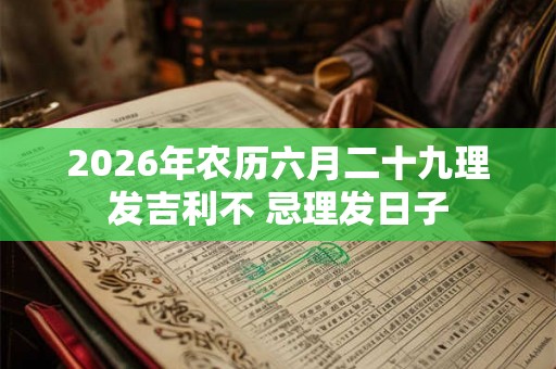 2026年农历六月二十九理发吉利不 忌理发日子 2026年农历六月二十九理发吉利不 忌理发日子