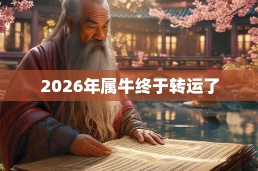 2026年属牛终于转运了