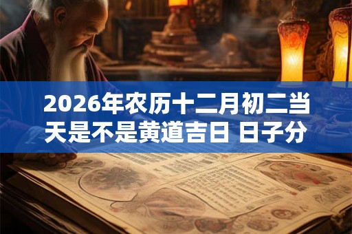 2026年农历十二月初二当天是不是黄道吉日 日子分析