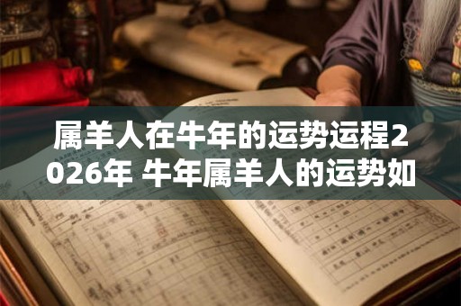 属羊人在牛年的运势运程2026年 牛年属羊人的运势如何