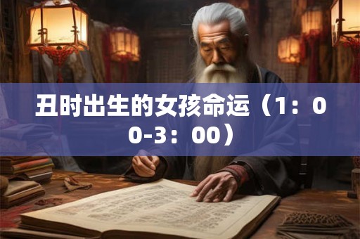丑时出生的女孩命运（1：00-3：00）
