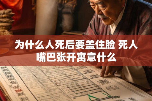 为什么人死后要盖住脸 死人嘴巴张开寓意什么