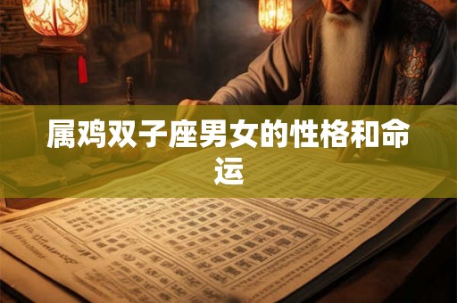 属鸡双子座男女的性格和命运