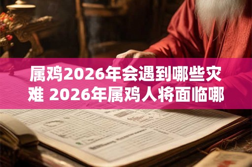 属鸡2026年会遇到哪些灾难 2026年属鸡人将面临哪些灾难