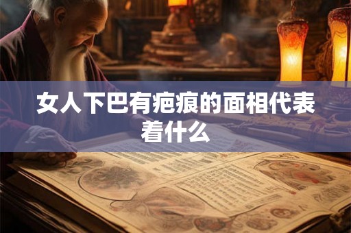 女人下巴有疤痕的面相代表着什么