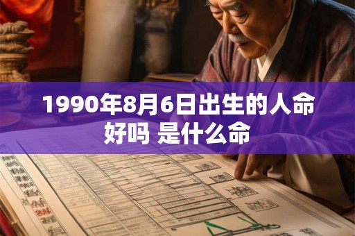 1990年8月6日出生的人命好吗 是什么命