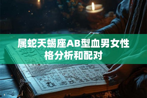 属蛇天蝎座AB型血男女性格分析和配对