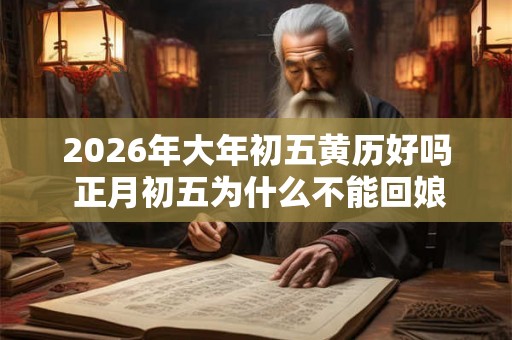 2026年大年初五黄历好吗 正月初五为什么不能回娘家