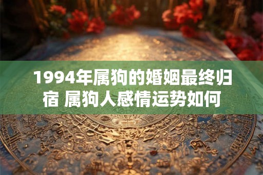 1994年属狗的婚姻最终归宿 属狗人感情运势如何
