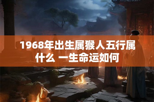 1968年出生属猴人五行属什么 一生命运如何
