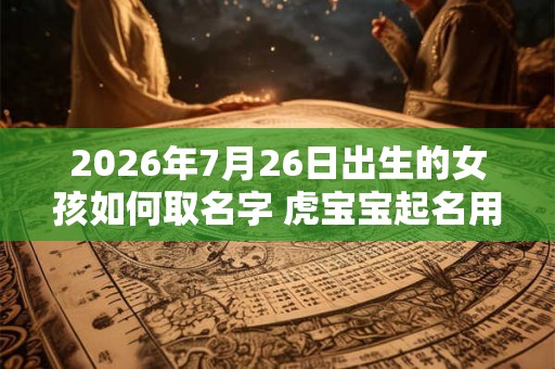 2026年7月26日出生的女孩如何取名字 虎宝宝起名用字