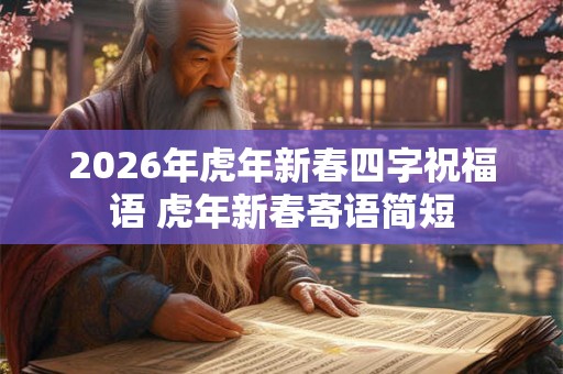 2026年虎年新春四字祝福语 虎年新春寄语简短