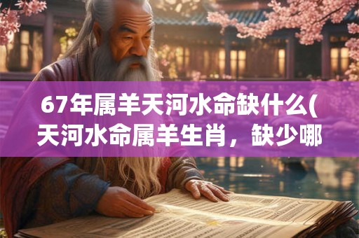 67年属羊天河水命缺什么(天河水命属羊生肖,缺少哪些元素与财运相关?) 67年属羊天河水命缺什么(天河水命属羊生肖,缺少哪些元素与财运相关?)