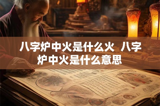 八字炉中火是什么火  八字炉中火是什么意思