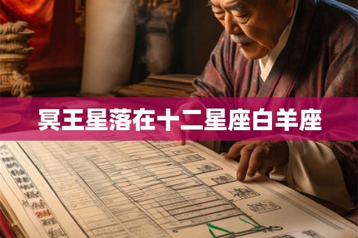 冥王星落在十二星座白羊座