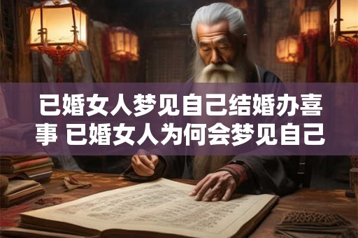 已婚女人梦见自己结婚办喜事 已婚女人为何会梦见自己结婚办喜事 已婚女人梦见自己结婚办喜事 已婚女人为何会梦见自己结婚办喜事