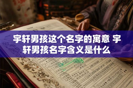 宇轩男孩这个名字的寓意 宇轩男孩名字含义是什么 宇轩男孩这个名字的寓意 宇轩男孩名字含义是什么