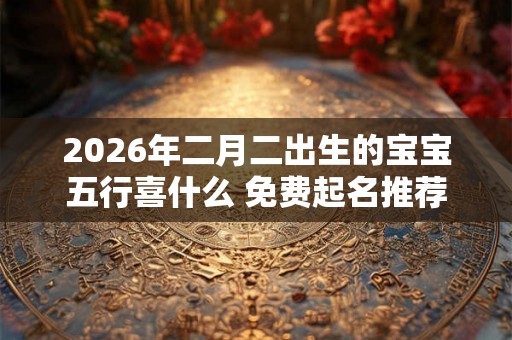 2026年二月二出生的宝宝五行喜什么 免费起名推荐 2026年二月二出生的宝宝五行喜什么 免费起名推荐