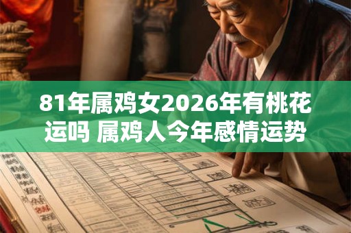 81年属鸡女2026年有桃花运吗 属鸡人今年感情运势如何