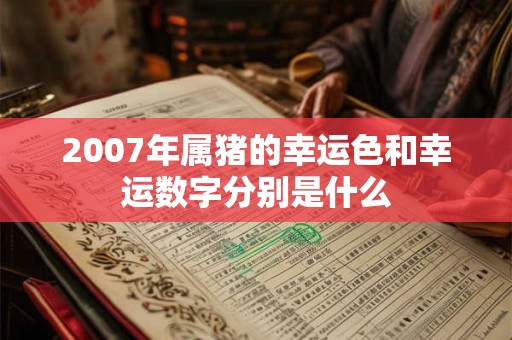 2007年属猪的幸运色和幸运数字分别是什么 2007年属猪的幸运色和幸运数字分别是什么