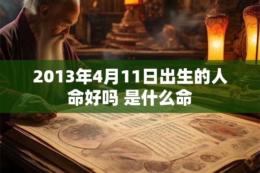 2013年4月11日出生的人命好吗 是什么命