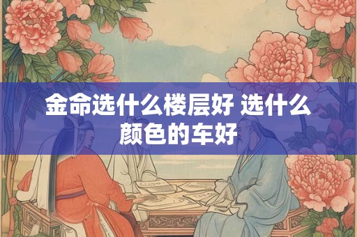 金命选什么楼层好 选什么颜色的车好