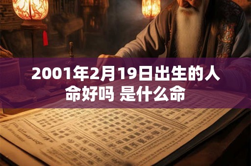 2001年2月19日出生的人命好吗 是什么命
