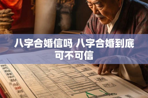 八字合婚信吗 八字合婚到底可不可信