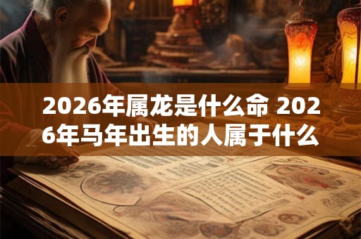 2026年属龙是什么命 2026年马年出生的人属于什么命