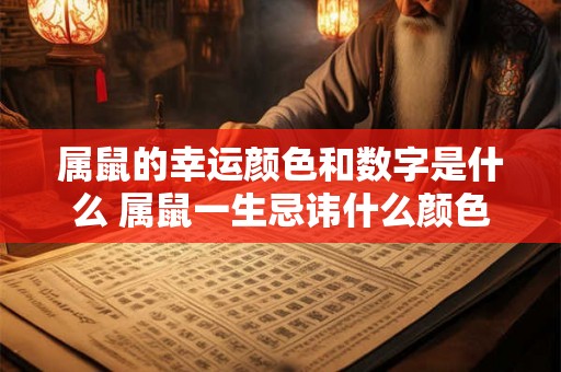 属鼠的幸运颜色和数字是什么 属鼠一生忌讳什么颜色
