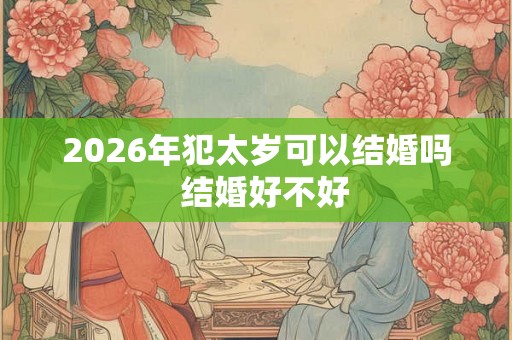 2026年犯太岁可以结婚吗  结婚好不好