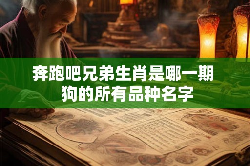 奔跑吧兄弟生肖是哪一期  狗的所有品种名字