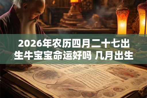 2026年农历四月二十七出生牛宝宝命运好吗 几月出生最好
