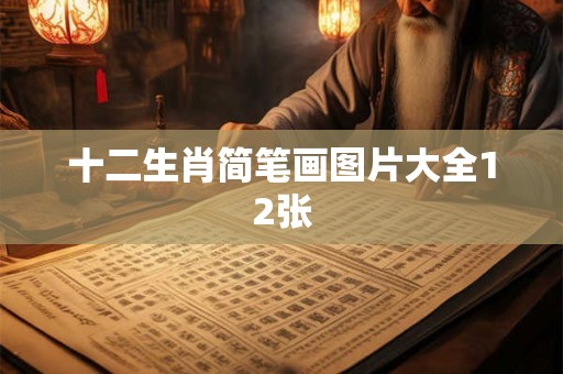 十二生肖简笔画图片大全12张