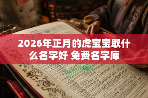 2026年正月的虎宝宝取什么名字好 免费名字库
