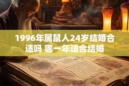 1996年属鼠人24岁结婚合适吗 哪一年适合结婚